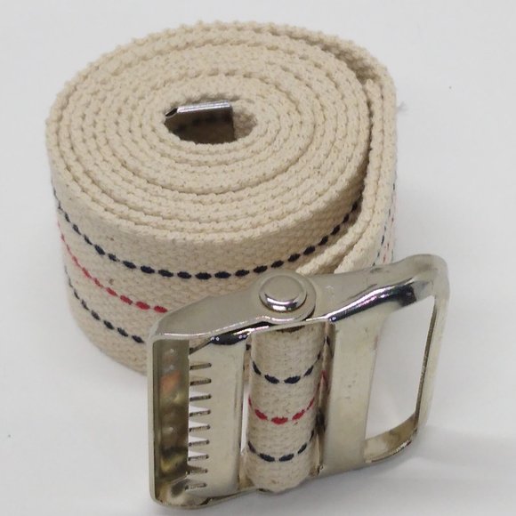 Medline Gait Belts MDT821203 60 Inch, Metal Buckle - Red, White & Blue Stripes. - Picture 4 of 7
